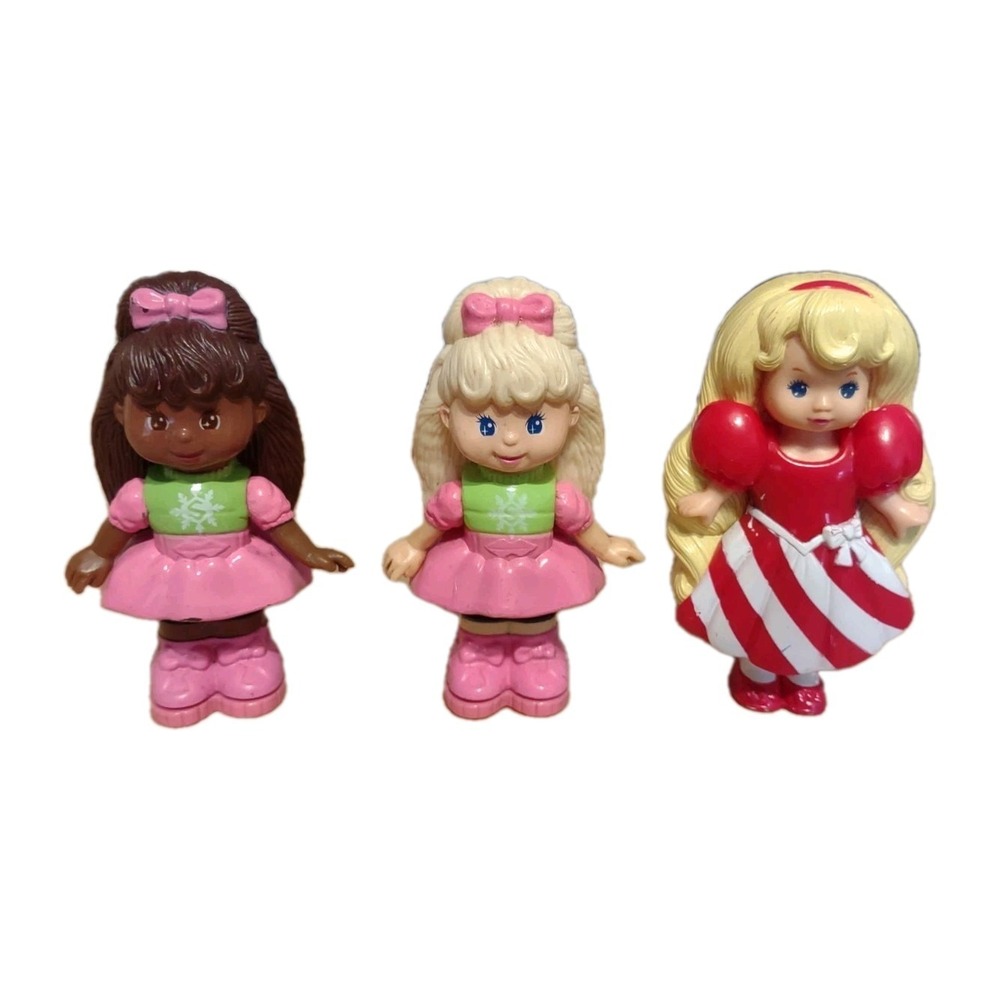 Vintage 1993 McDonalds Happy Meal Magic Nursery Dolls Lot of 3 Plastic Figures